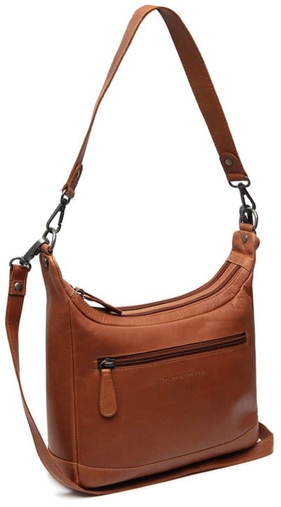 Chesterfield Vionne Waxed Pull Up Hobotas Schoudertas - Cognac