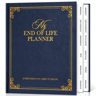 Dailygoods- Levenseinde Planner - Uitgebreide Organisator - Dagboek Laatste Wil - Persoonlijke Informatie - Medische Gegevens - Gebruiksvriendelijke Lay-out - Levenseinde Organisatieboek