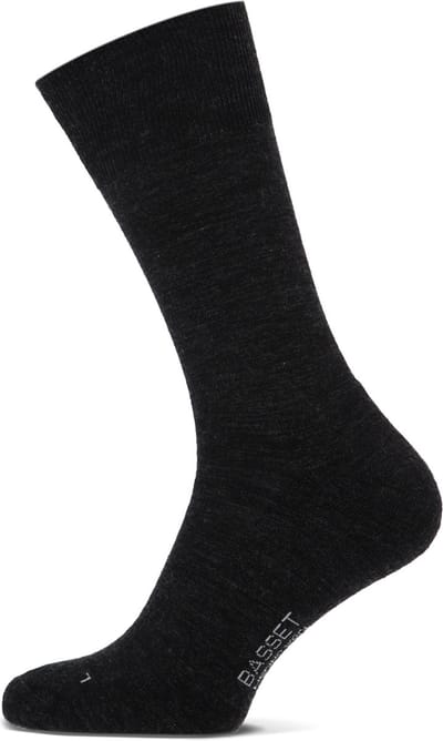 Basset Casual - Merino Wol Sokken - Warme Sokken - Maat 39/42 - Antraciet