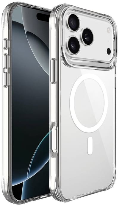 Coverup Hoesje - Geschikt voor iPhone 17 Pro Max Hoesje - Coverup Transparant TPU Back Cover - MagSafe Compatible - Transparant