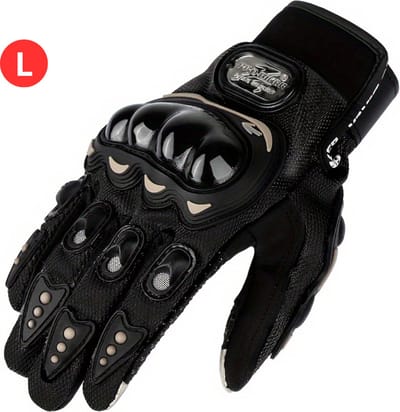 Bovista Motor Handschoenen - Handmoffen Brommer - Handmof - Fiets - Scooter - Zwart - Maat L