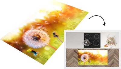 Keukenloper - Loper keuken - Paardenbloem - Zaden - Lente - 120x60 cm - Keukenloper vinyl