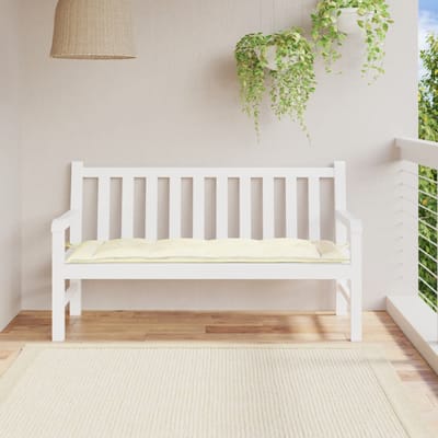 vidaXL - Tuinbankkussen - 150x50x7 - cm - oxford - stof - crèmekleurig
