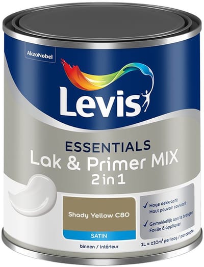 Levis - Essentials Lak & Primer Mix - Shady Yellow C80 - Mengverf - 1 L