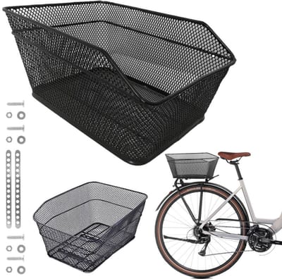 Raion - Fietsmand - Op Aanlader - Zwart - Staal