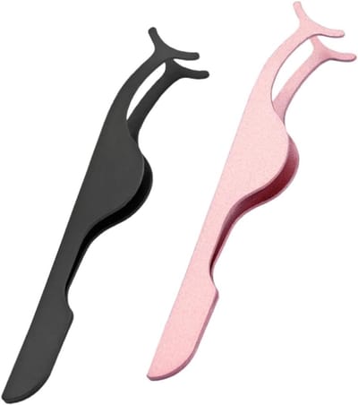 Professionele applicator voor valse wimpers, roestvrijstalen pincet voor het aanbrengen en verwijderen van wimpers, ideaal voor make-up en schoonheid
