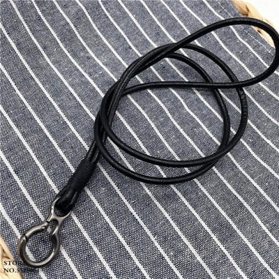Echt Leer Sleutelhanger Lanyards voor Sleutels Mobiele Telefoon Accessoires Sleutelhanger Lanyard Credentialhouder Cadeaus Koeienhuid Band gray