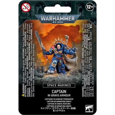 25-delig beeldje Games Workshop Warhammer 40k - Space Marine Primaris Captain in Gravis Armour