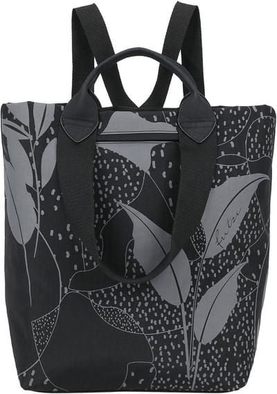 Fritzi aus Preußen schoudertas vrijetijdsrugzak JU Limited Leaves Lighty Black Anthra zwart