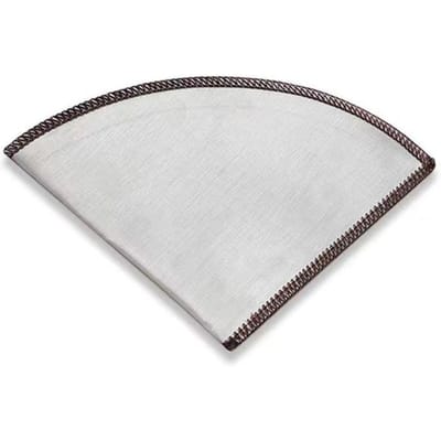 Filtre à café réutilisable sans papier pour méthode Chemex, maille fine, forme en V, cône en acier inoxydable, filtre à égouttement à café durable, pour voyage