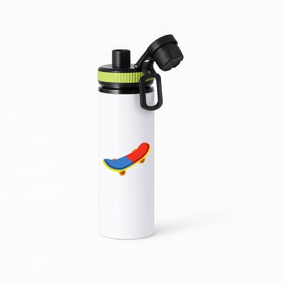 Hacebo® - Skaters waterfles met draaidop groen - Skateboard - Skateboarders - Speelgoed - sporten - water fles - 850ML