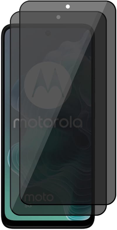 Privacy Screenprotector geschikt voor Motorola Moto G35 / G75 - 2x Volledig Dekkend Glas Screen Protector