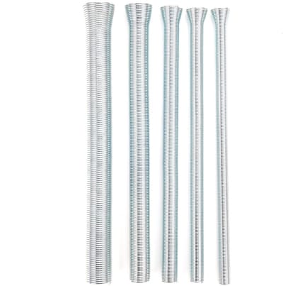 Dailygoods- Buisbuigveer Set van 5 - Zachte gebogen Buisbuigers - Verenstaal - Voor Koperen/Aluminium/Stalen Buizen - Lengte tot 207 mm - Buigveer