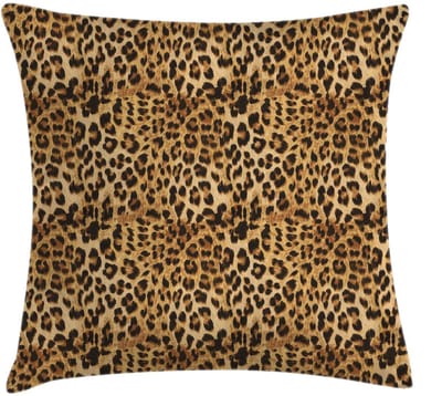 ABAKUHAUS Bruine Kussenhoes – Luipaardprint – Dubbelzijdig – 40x40 cm