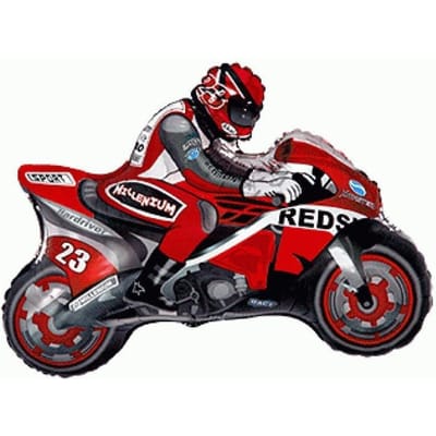 Folieballon Motor - Rood 62 Cm