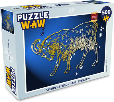 Puzzel Sterrenbeeld - Ram - Sterren - Legpuzzel - Puzzel 500 stukjes