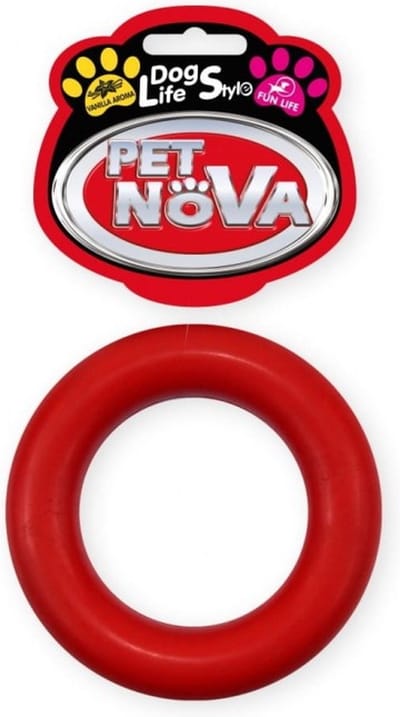 PET NOVA hondenspeeltje RINGO rood 9cm