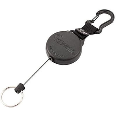 Key-Bak 28" Securit Retractor 488B-XDX kevlar cord, Carabiner