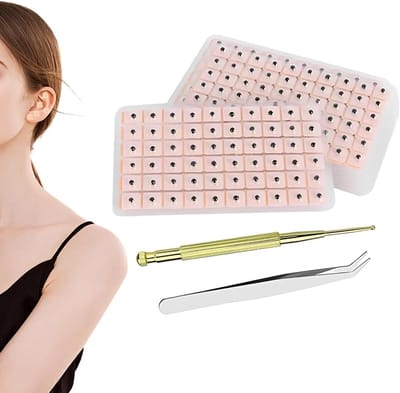 600 stuks Ear Seeds Acupunctuur Zaden met Veersonde en Pincet voor Acupressuur Behandeling en Ontspanning