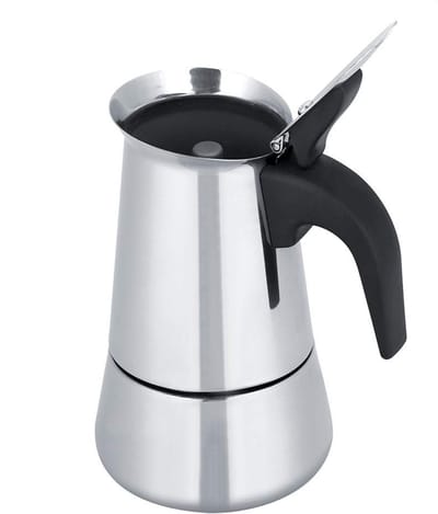 Solidchoice - Dailygoody - Tomotato Moka Pot Espresso Maker - 450ml RVS, 9 Kopjes, Ergonomisch, Voor Gas en Inductie