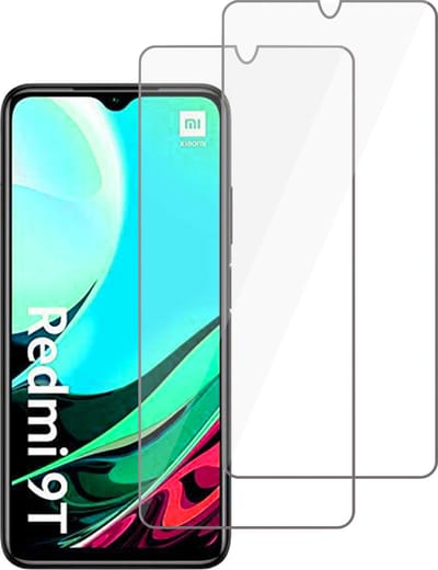 Screenprotector geschikt voor Xiaomi Redmi 9T - Screenprotector geschikt voor Xiaomi Redmi 9T Gehard Glas - 2 Stuks