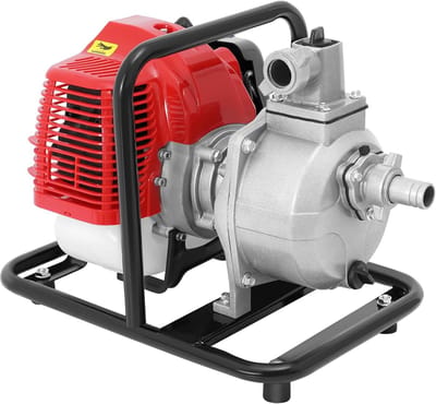 Draagbare 2-takt Waterpomp 1250W - Hoge Prestaties voor Irrigatie en Afvoer