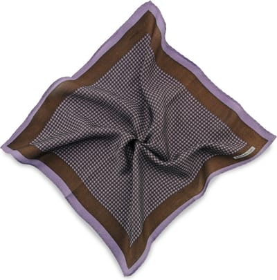 We Love Ties - Pochets - Pochet Pied-de-Poule - bruin / lila