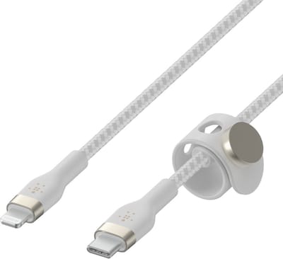 Belkin BOOST CHARGE™ Braided USB-C naar Apple iPhone Lightning - 1m - Wit