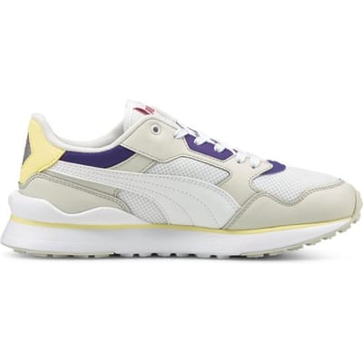 PUMA R78 FUTR -maat 40- Unisex Sneakers - Puma White-Nimbus Cloud-Prism Violet