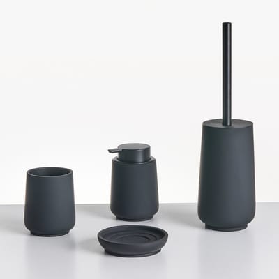 SUCHES - Badkameraccessoireset - Zwart - Polyresin