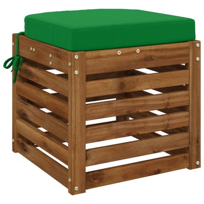 vidaXL - 1-delig - zitkussen - SOEST - 100% - Polyester - Groen - 40 - x - 40 - x - 7 - cm