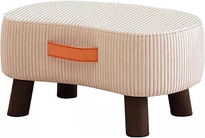 Voetenbankje Hocker - Poef Meubel - Schoenen Aantrekken - Compact Ontwerp - 40 x 30 x 28 cm - Natuurlijk
