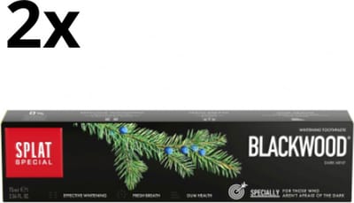 2x Splat Tandpasta Special Blackwood - 75ml - Voordeelverpakking