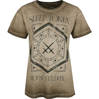 Sleep Token T-shirt - House Veridian - S tot 4XL - voor Vrouwen - beige