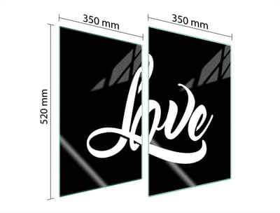 TMK ArtDeko - Kookplaat Beschermglas - Zwart - 2x35x52 cm - Veilig