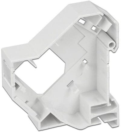 DIN-Rail houder voor 1 Keystone module (versie 2) / wit