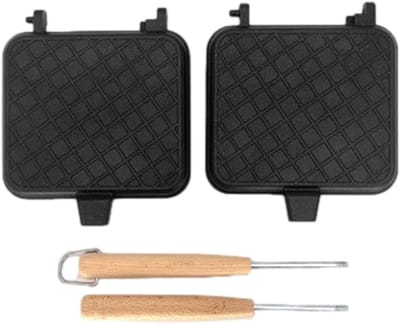 Toastie Maker - Sandwichmaker Panini Grill - Snacks Maken - Dubbelzijdig Gelijk Koken - 37 cm - Zwart