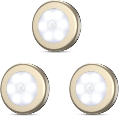 LED Bewegingsdetector Licht - 3 Stuks Nachtlampje met Auto Aan/Uit Functie voor Binnen en Buiten