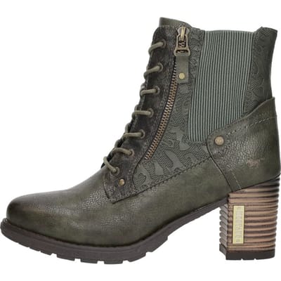 Mustang Veterschoenen Hak Veterschoenen Hak - Khaki - Maat 37