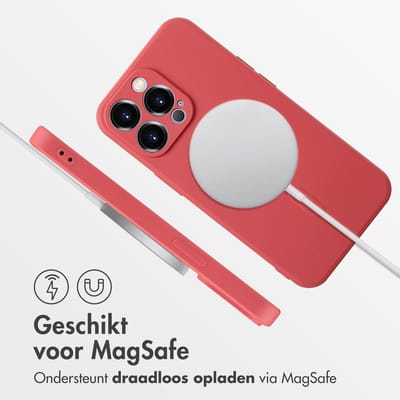 imoshion Hoesje - Geschikt voor Apple iPhone 14 Pro - Color Backcover geschikt voor MagSafe - Dusty Rose