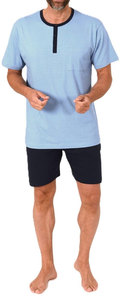 Normann heren pyjama met korte mouwen van 100% katoen – ook in grote maten
