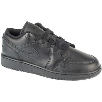 Jordan Air 1 Low Junior - Zwart - Kind, Zwart 37.5