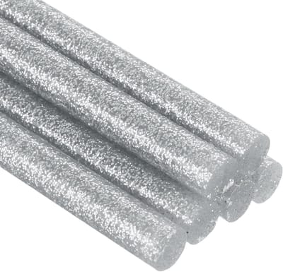 Lijmsticks - Lijmpistool sticks - Repareren en knutselen - Sterke viscositeit EVA - 7mm x 200mm - Glitter zilver