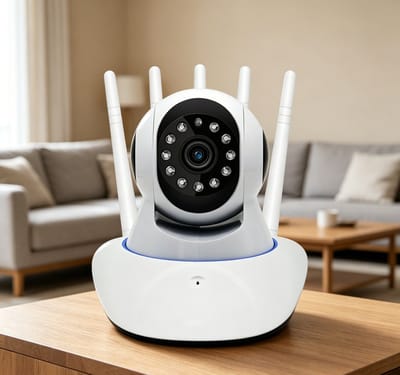Binnencamera met wifi PTZ-functie met hoge resolutie infrarood nachtzicht bewegingsdetectie en tweeweg spraakcommunicatie realtime te bekijken via smartphone of computer