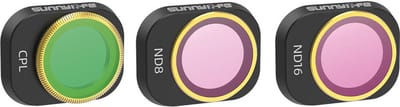 50CAL Drone Camera Lens Filters Set voor DJI Mini 4 Pro - CPL + ND8/16