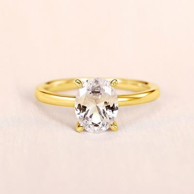 Huitan Kristal Ovale Zirkonia Damesringen Hoge kwaliteit Mode Veelzijdige Vrouwelijke Accessoires Verloving Trouwring Sieraden 10 beige