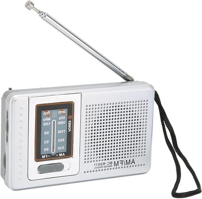 Draagbare Radio - Zakradio Muziekspeler - Buiten Luisteren - Ingebouwde Luidspreker - 10.7 x 6.3 x 2.7 cm - Zwart