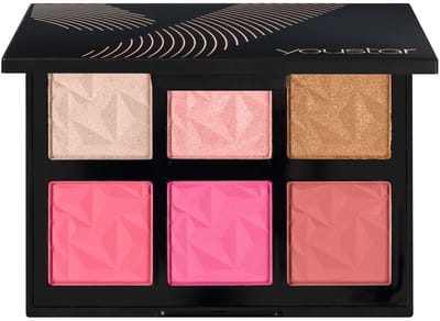 Youstar | GLAM AND GLOW Blush & Highlighter Palette - 6 kleuren - Vegan