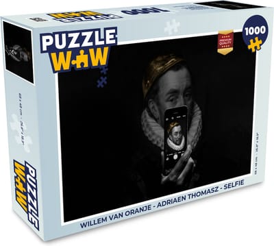 Puzzel Willem van Oranje - Adriaen Thomasz - Selfie - Legpuzzel - Puzzel 1000 stukjes volwassenen