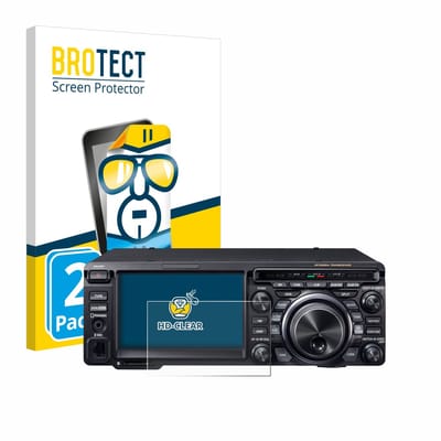 BROTECT - Screenprotector voor Yaesu FT-DX10 - Folie Beschermfolie transparant 2 Stuks